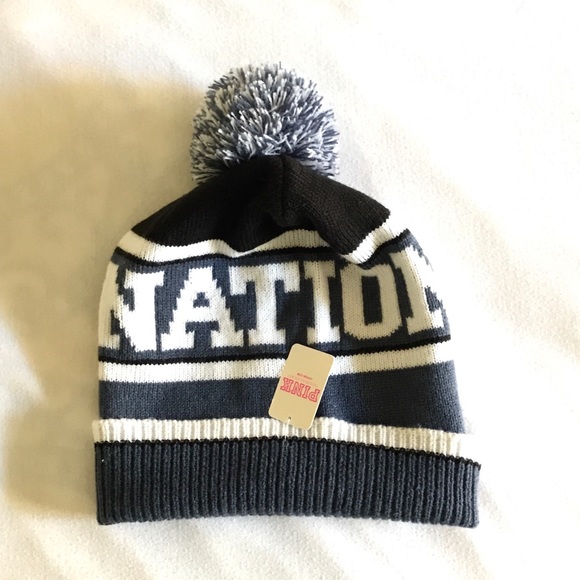 VS Pink Nation Pom Pom Beanie - Picture 3 of 3